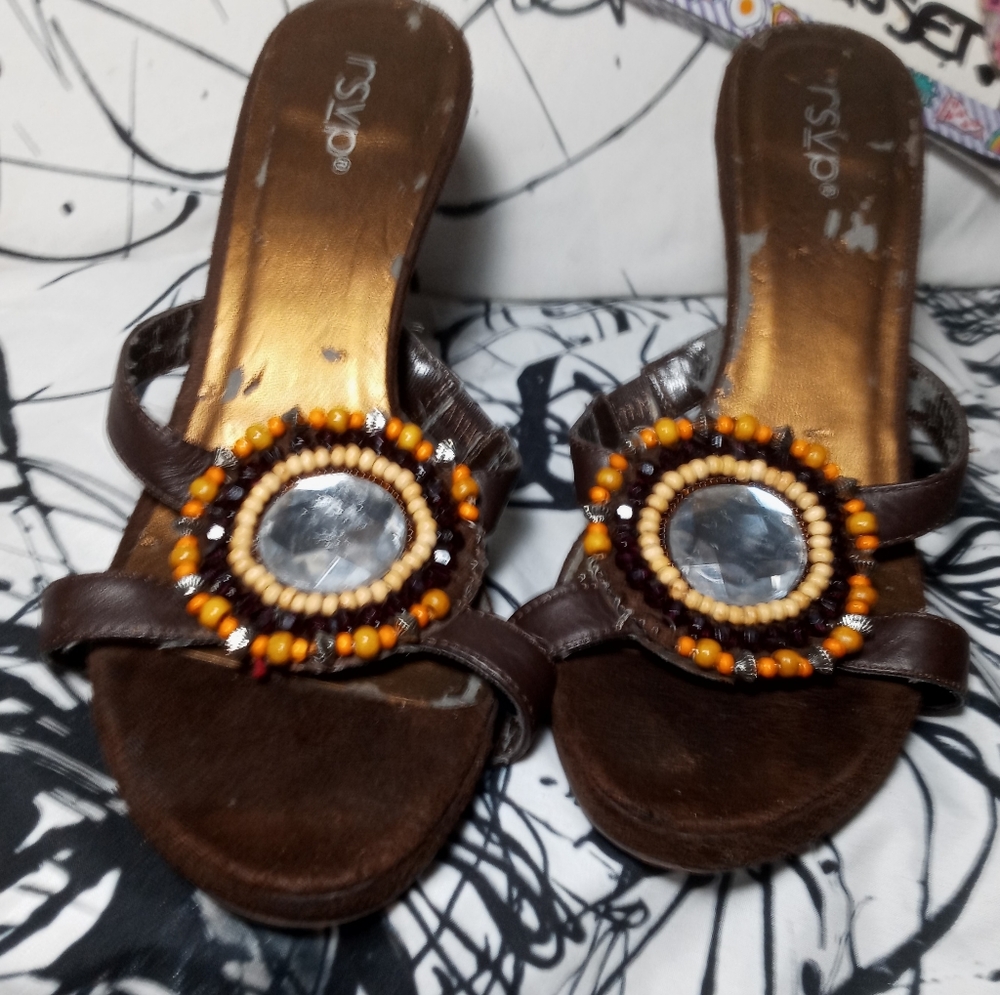 RSVP SIZE 6.5 WOMENS WEDGE HEELS